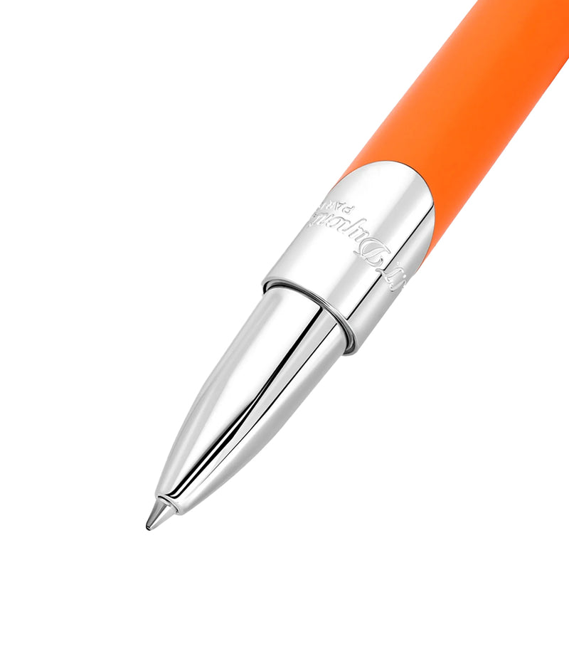 S.T. DUPONT LUXURY RP PEN SILVER/MATT ORANGE