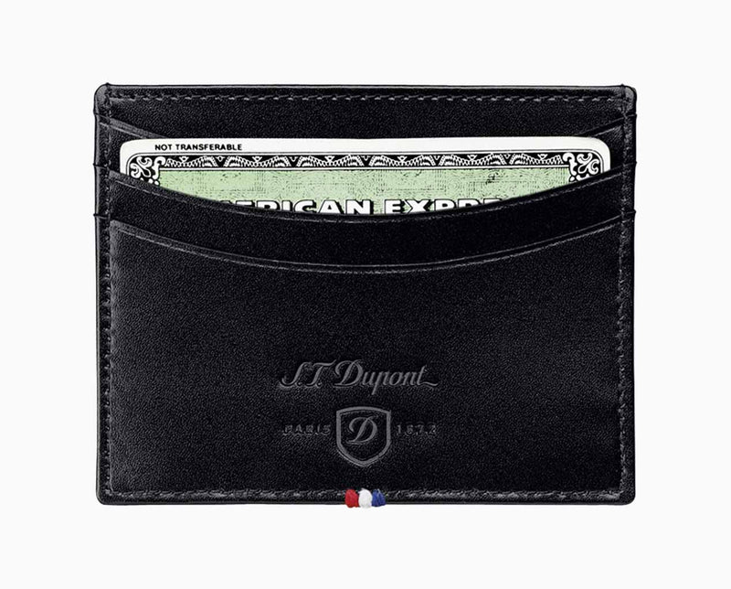 S.T.DUPONT LUXURY BLACK CREDIT CARD HOLDER 6CC