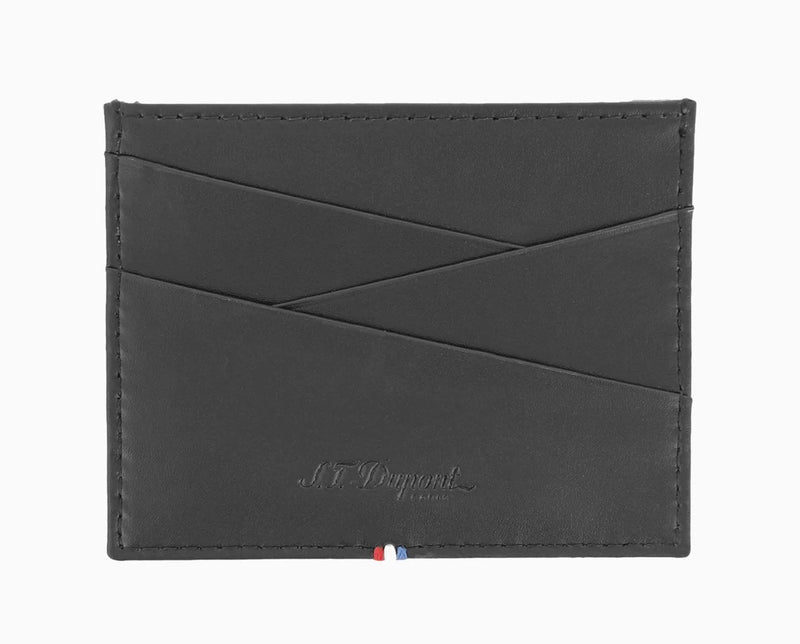 S.T.DUPONT LUXURY BLACK CREDIT CARD HOLDER 2CC