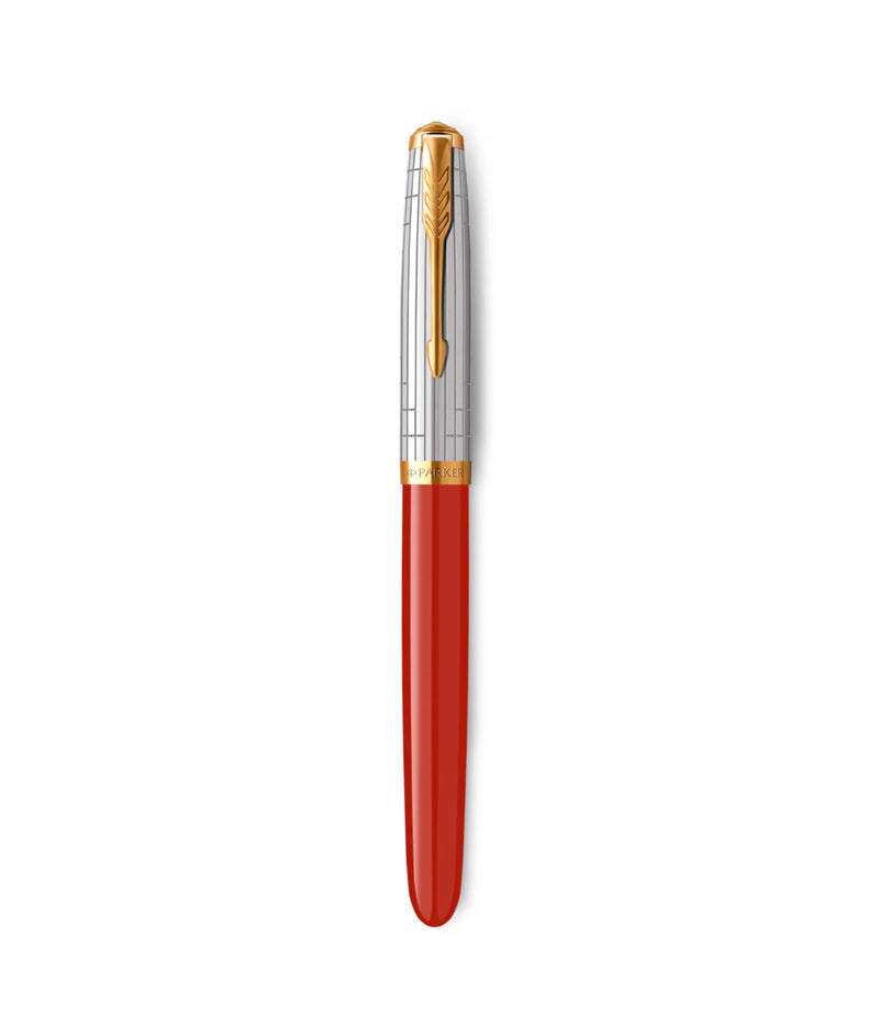 PARKER 51 PREMIUM RED GT FOUNTAIN PEN