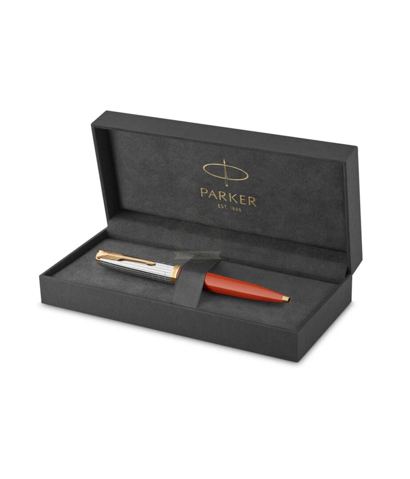 PARKER LUXURY PEN BALLPOINT 51 PREMIUM REGE RED GT