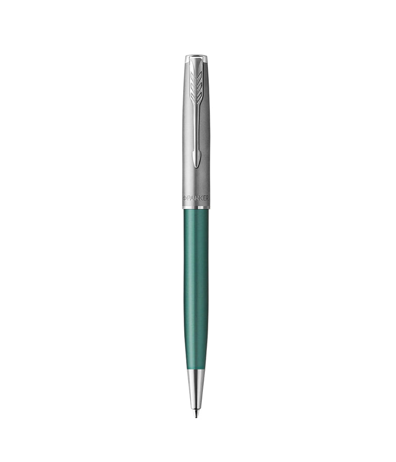 PARKER SONNET SAND BLASTED METAL GREEN CT BALLPOINT PEN