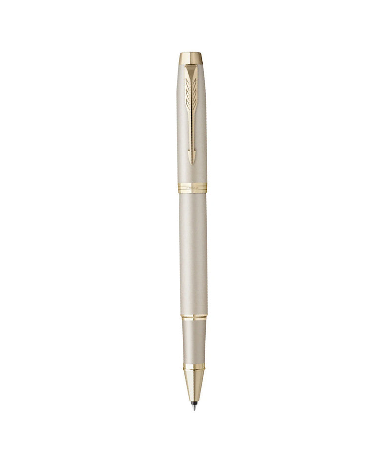 PARKER PEN ROLLER BALL IM MONOCHROME CHAMPAGNE