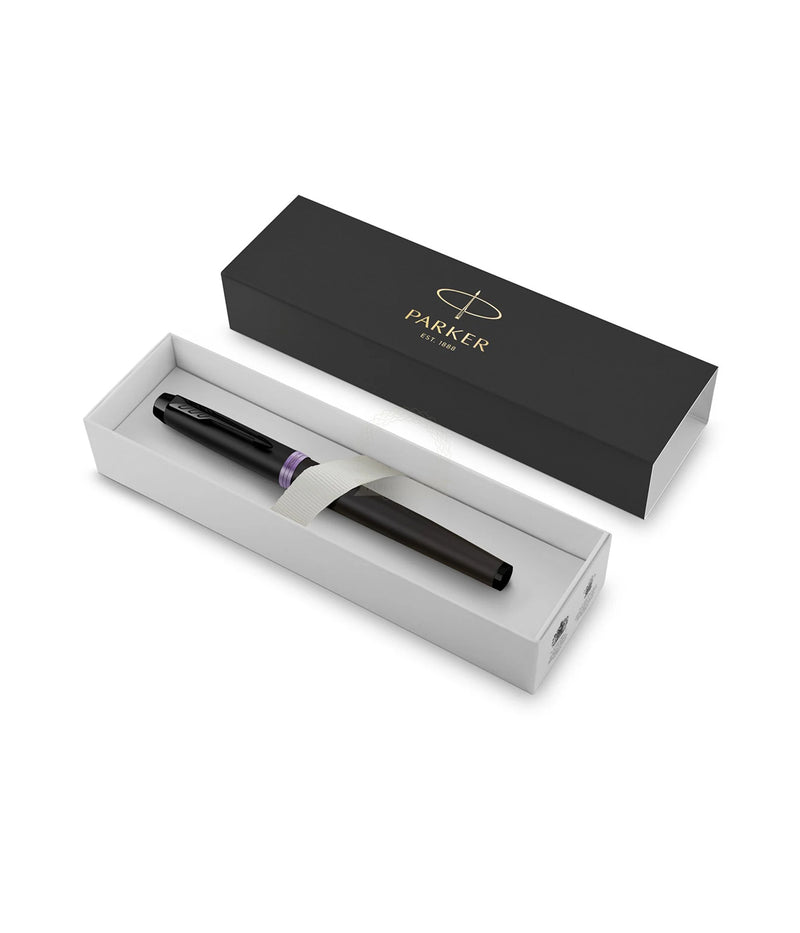 PARKER PEN ROLLERBALL IM AMETHYST PURPLE RING BT