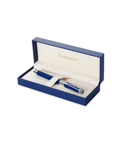 WATERMAN ROLLER BALL PEN PESPECTIVE BLUE *SILVER