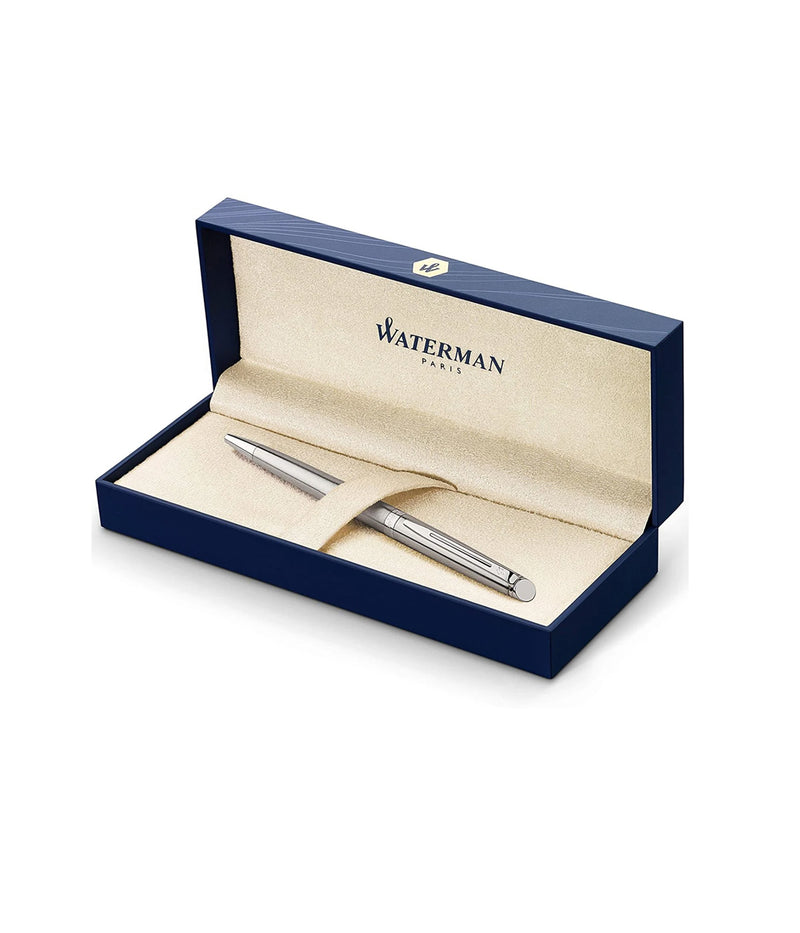 WATERMAN HEMISPHERE BALLPOINT PEN STAINLESS STEEL WITH CHROME TRIM