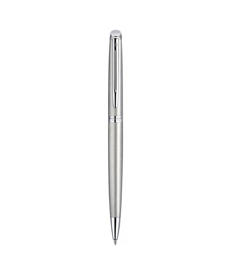 WATERMAN HEMISPHERE BALLPOINT PEN STAINLESS STEEL WITH CHROME TRIM