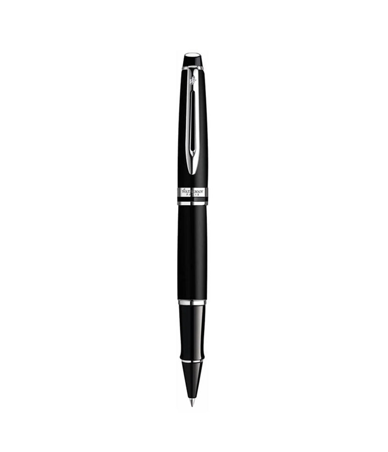 WATERMAN EXPERT 3 ROLLERBALL PEN BLACK AND SILVER COLOR