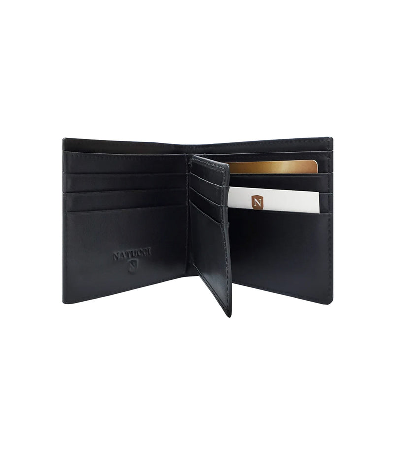 NATUCCI GENUINE LEATHER WALLET BLACK