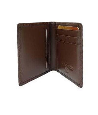 NATUCCI GENUINE LETHR CARD HOLDR BROWN