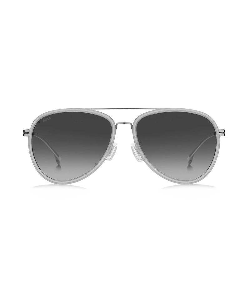 HUGO BOSS SUNGLASSES MATTE RUTHENIUM