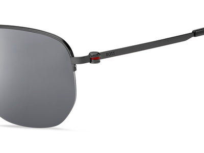 HUGO BOSS SUNGLASSES 2023 MATTE DARK RUTHENIUM