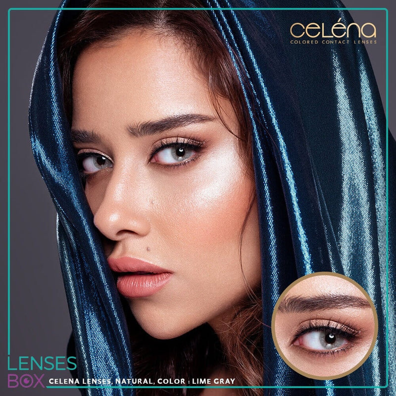 CELENA CONT LENS LIME GERY