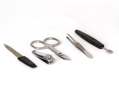 JANEKE MANICURE SET BLACK 5 PCS