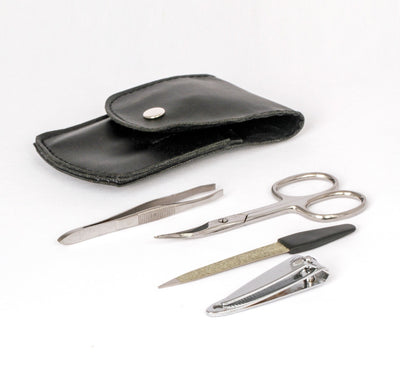 JANEKE MANICURE SET BLACK 4 PCS