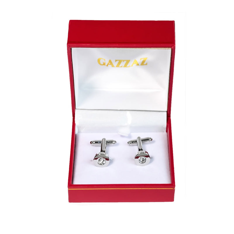 CUFFLINKS RODIUM PLATED SPAIN MADE