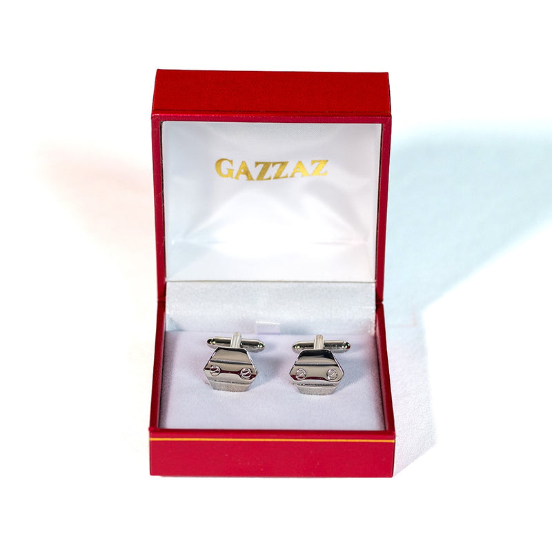 CUFFLINKS RODIUM PLATED SPAIN MADE