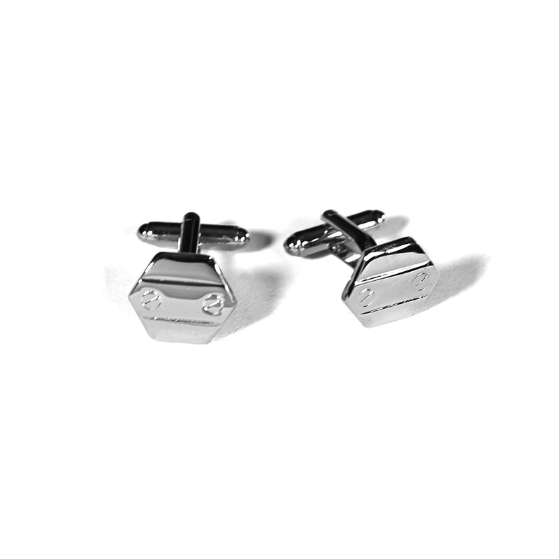 CUFFLINKS RODIUM PLATED SPAIN MADE