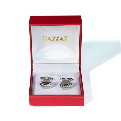 CUFFLINKS RODIUM PLATED SPAIN MADE