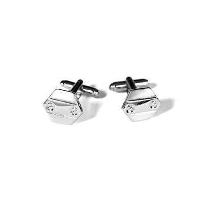 CUFFLINKS RODIUM PLATED SPAIN MADE