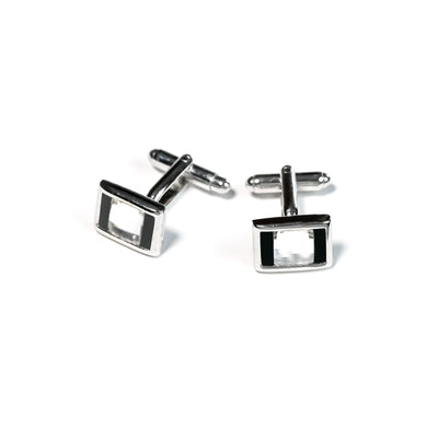 CUFFLINKS RODIUM PLATED SPAIN MADE