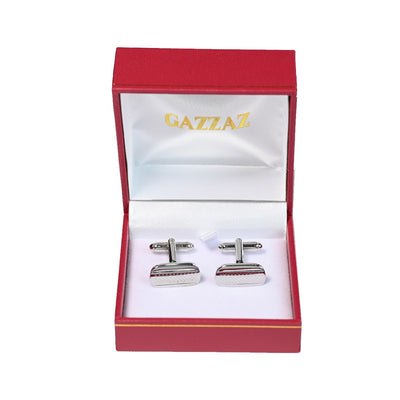 CUFFLINKS RODIUM PLATED SPAIN MADE