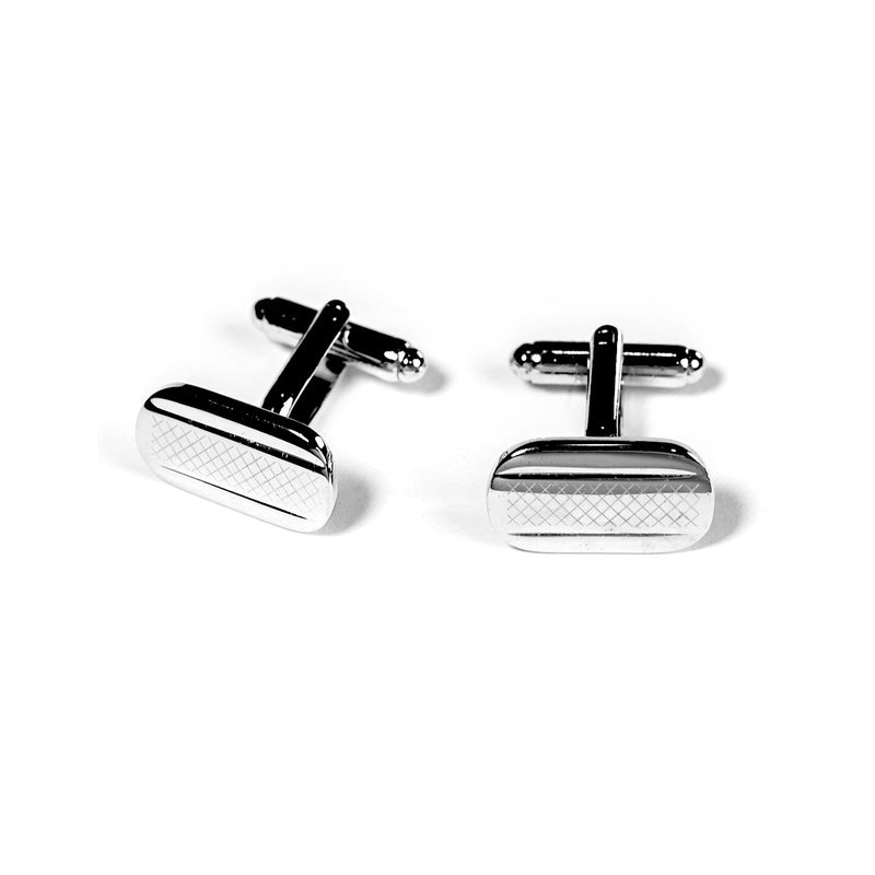 CUFFLINKS RODIUM PLATED SPAIN MADE