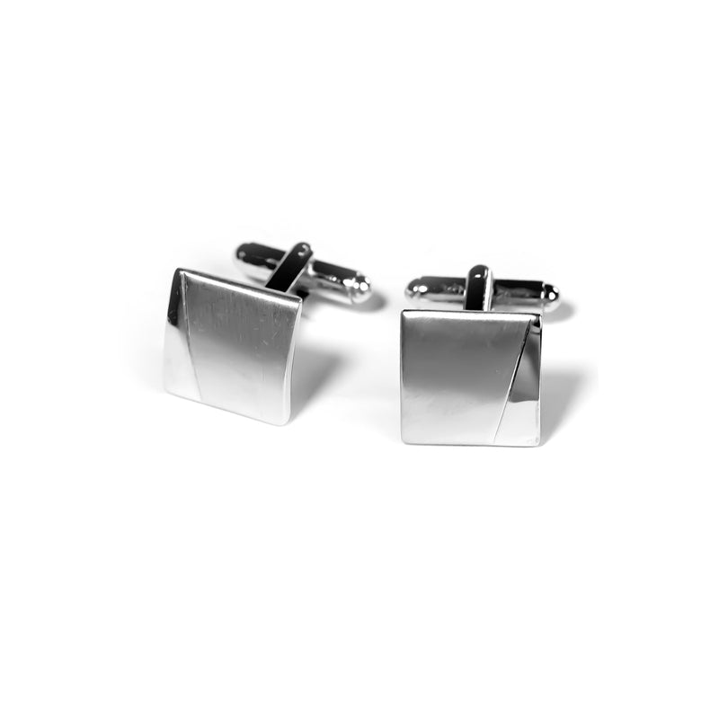 CUFFLINKS RODIUM PLATED SPAIN MADE