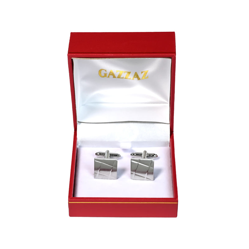 CUFFLINKS RODIUM PLATED SPAIN MADE