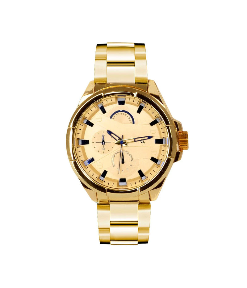 GG WATCH GOLD CASE/GOLD DIAL JAPAN MOVEMENT WATER RESISTANT