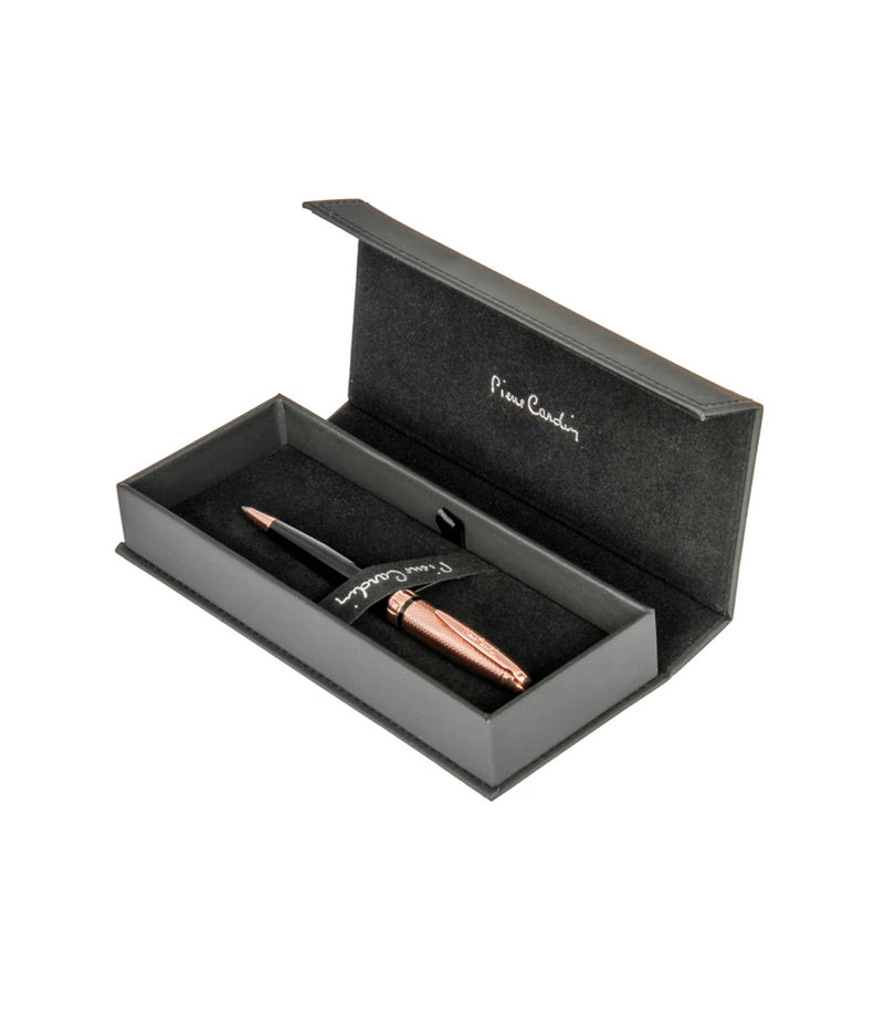 PIERRE CARDIN BALLPOINT PEN RIVA BLACK/ROSE GOLD