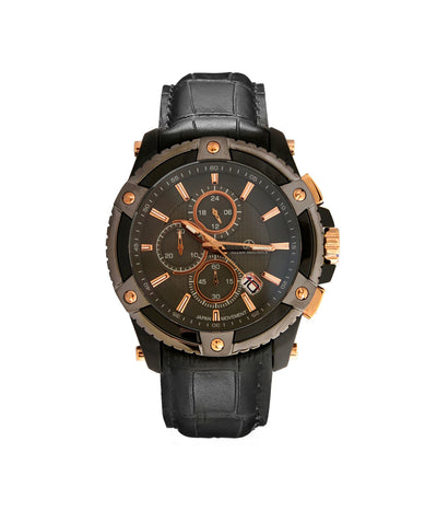 GENTS QTZ WATCH IP BLACK CA