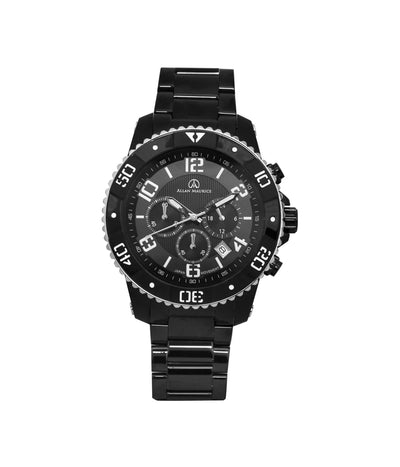 GENTS QTZ WATCH IP BLACK & SS