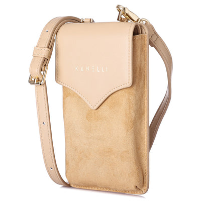 KANELLI PHONE POUCH BEIGE