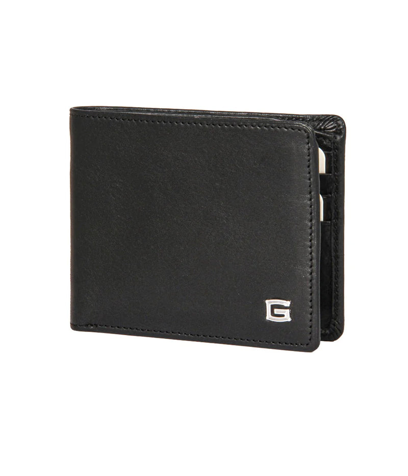 GIUDI MEN GENUINE LEATHER WALLET BALCK