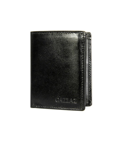 GAZZAZ LEATHER WALLET BLACK