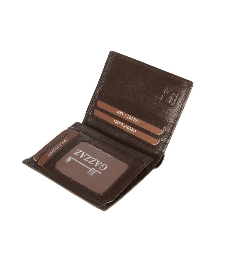 GAZZAZ LEATHER WALLET BRWON