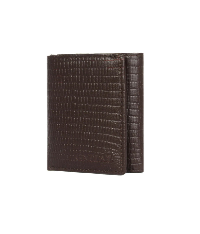 GAZZAZ LEATHER WALLET BROWN