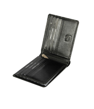 GAZZAZ LEATHER WALLET BLACK