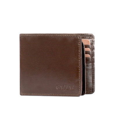 GAZZAZ LEATHER WALLET BROWN