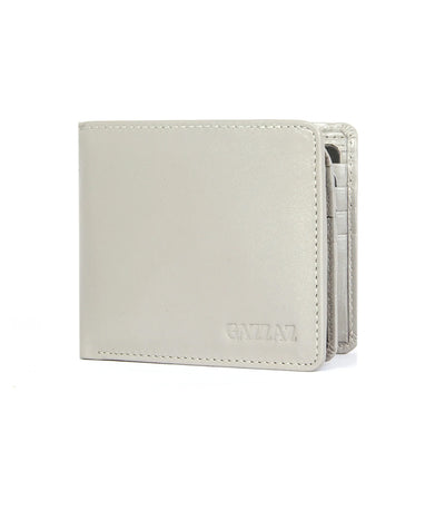 GAZZAZ LEATHER WALLET DARK GREY