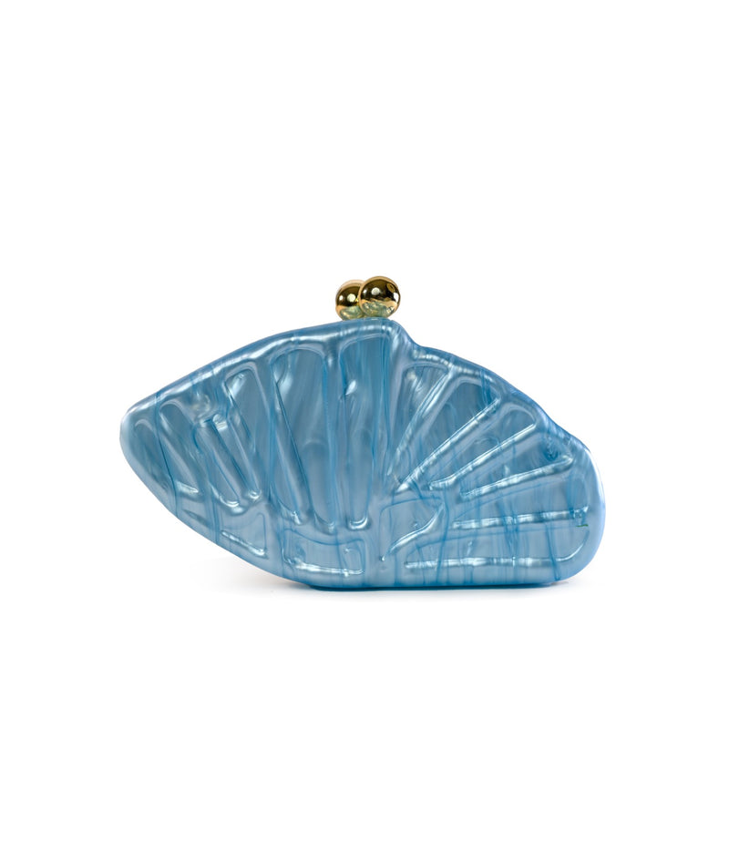 ACRYLIC FASHION CLUTCH EVENING BAG BLUE COL