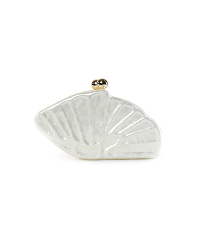 ACRYLIC FASHION CLUTCH EVENING BAG PEARL COL