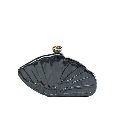 ACRYLIC FASHION CLUTCH EVENING BAG BLACK COL