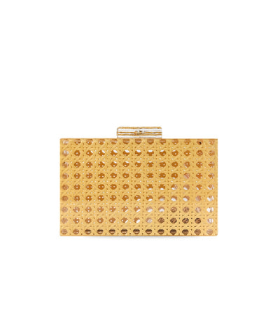 ACRYLIC FASHION CLUTCH EVENING BAG APRICOT COL