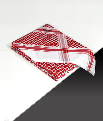 GAZZAZ YASHMAGH 100% COTTON ENGLAND 60 RED/WHI