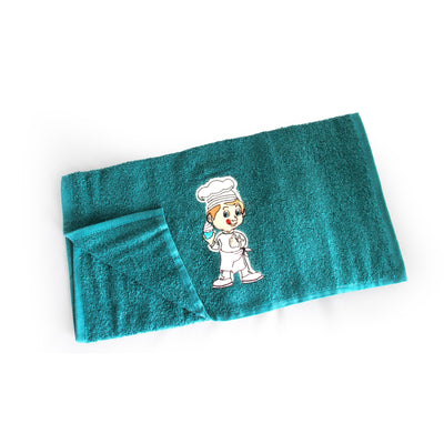 GAZZAZ EMBROIDERY KITCHEN TOWELS BOX 4PCS 41*57 SIZE .