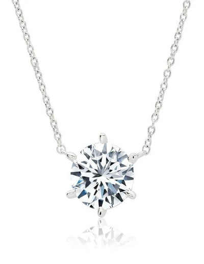 CRISLU SOLITAIRE BRILLIANT NECKLACE