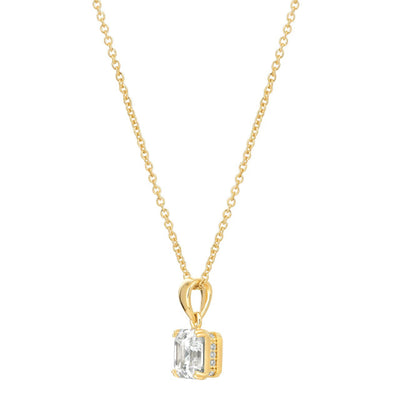 CRISLU PENDANT NECKLACE FINISHED IN 18KT YELLOW GOLD