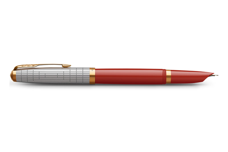 PARKER 51 PREMIUM RED GT FOUNTAIN PEN